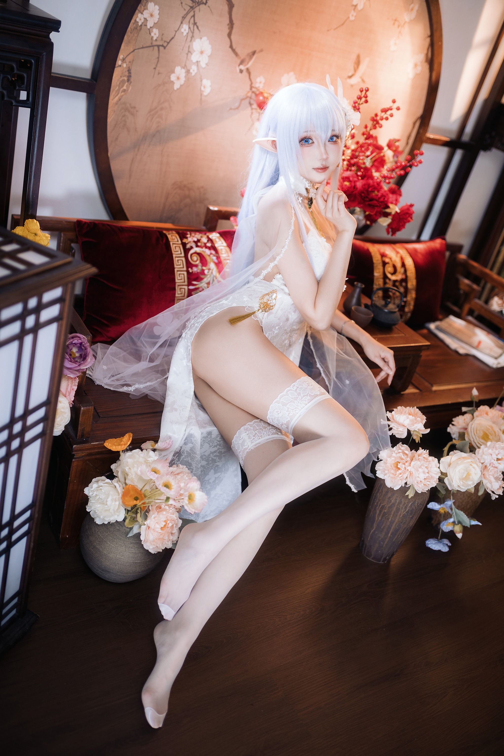 瓜希酱 - NO.097 阿尔比恩旗袍[20P]-XikXak
